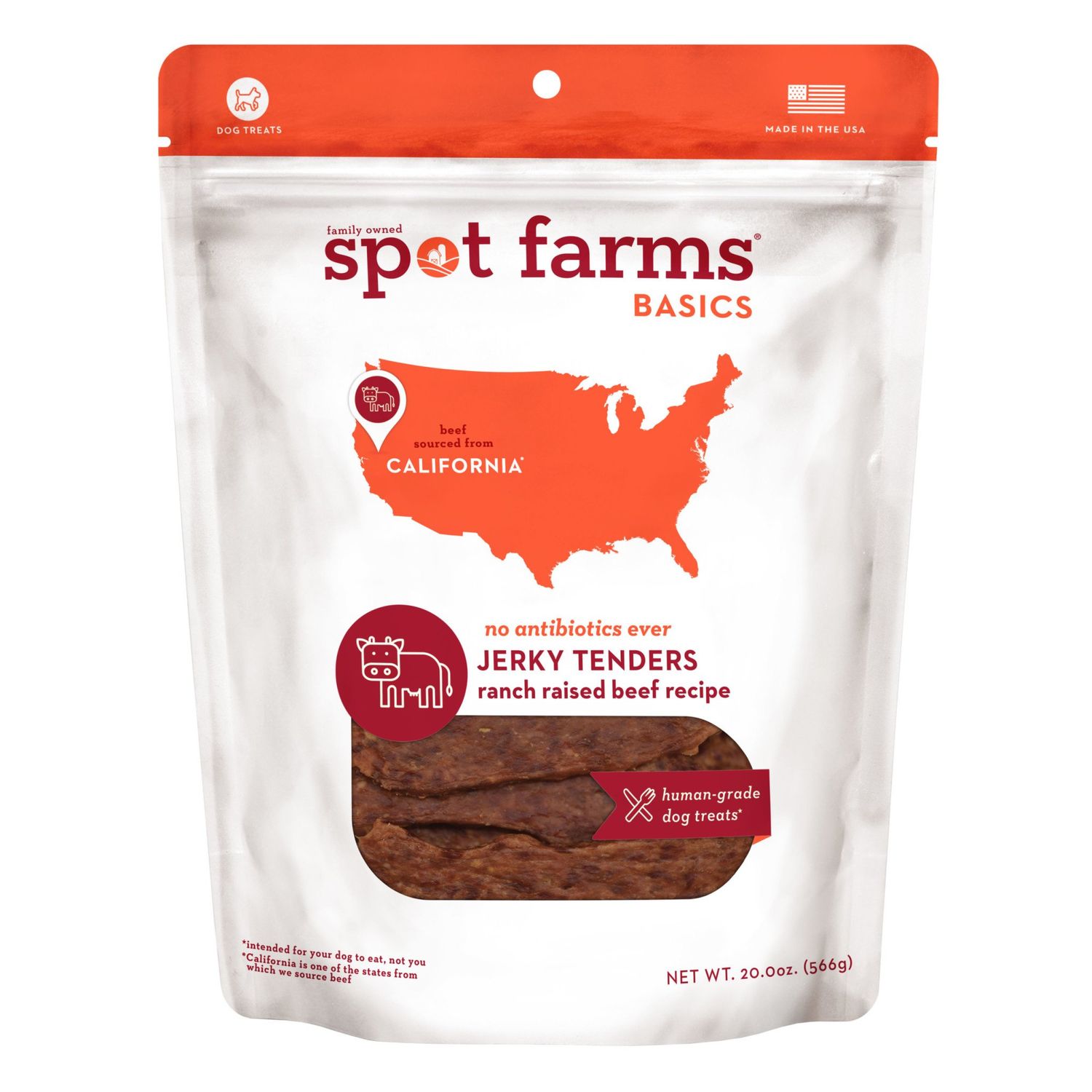 Spot Farms Basics: Beef Jerky Tenders, 20oz