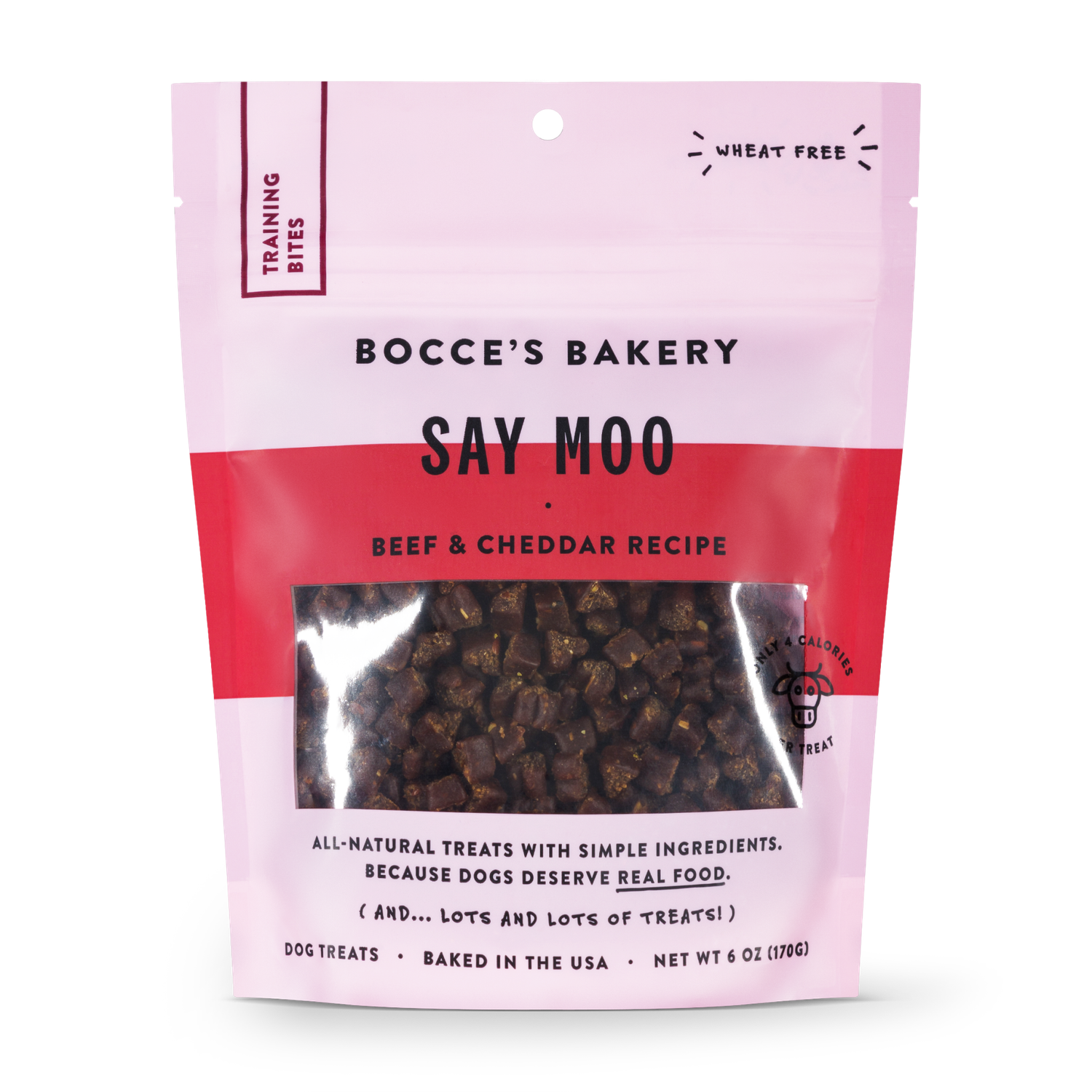 Bocce&#39;s Bakery: Training Bites Say Moo, 6 oz