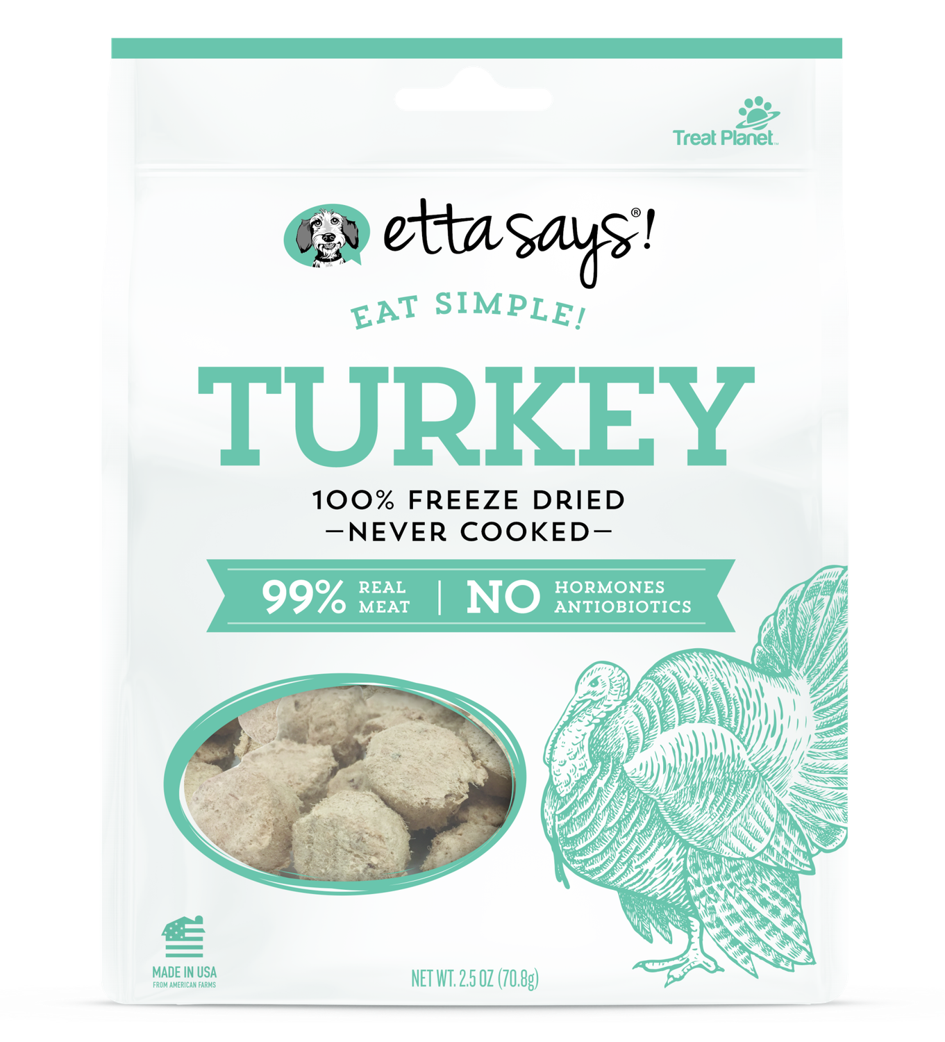 Etta Says! Eat Simple! Freeze Dried: Turkey, 2.5 oz