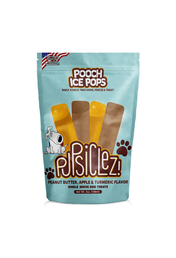 Pupsiclez: Peanut Butter and Apple with Tumeric,  6 count bag