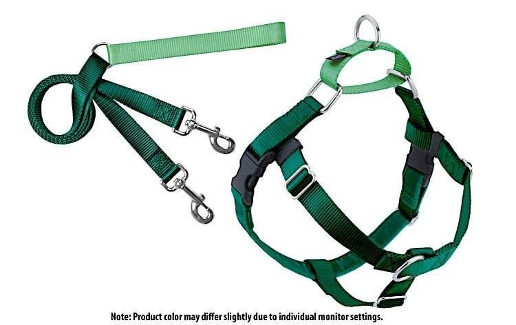 Freedom No-Pull Harness: Kelly Green, Size: 5/8&quot; XS