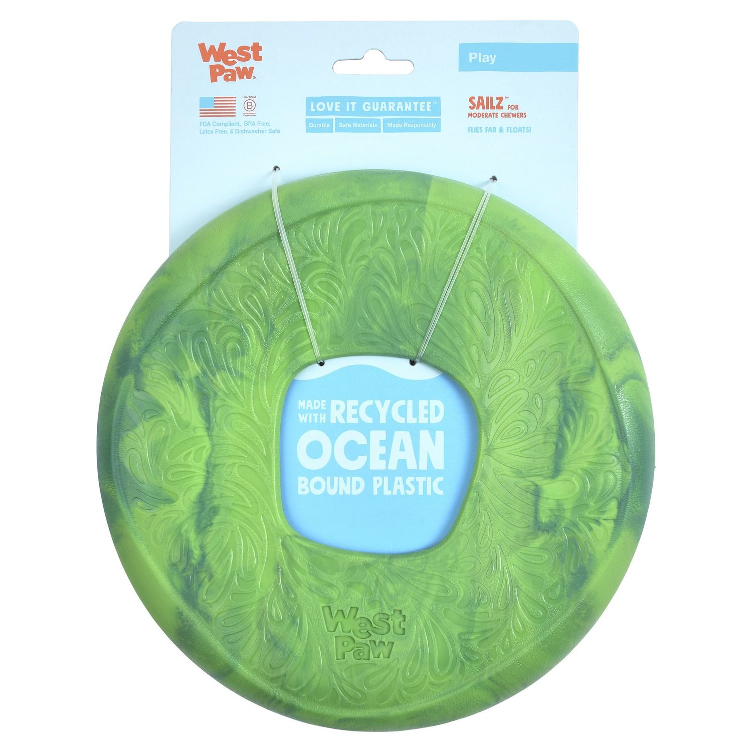 West Paw Seaflex Sailz , Color: Emerald