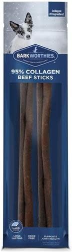 Barkworthies Collagen Beef Stick: 12 inch, 2 pack