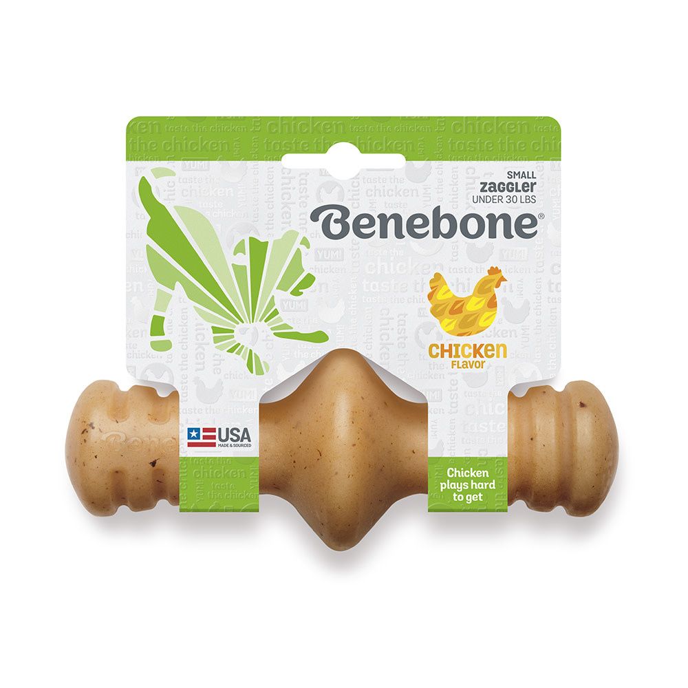 Benebone Zaggler Chew: Chicken, Size: Small