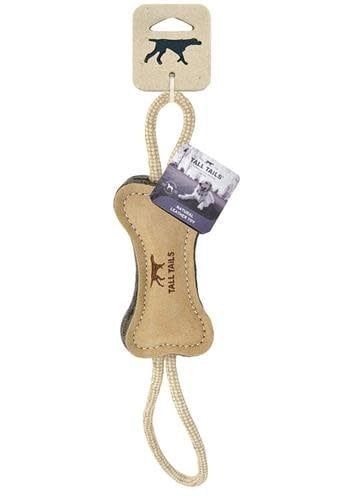 Tall Tails: Bone Tug Natural Leather, 16 inch