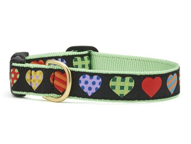 Colorful Hearts Collar: Narrow, S