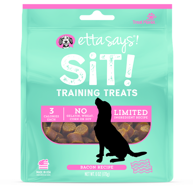 Etta Says! Sit! Training Treat: Bacon, 6 oz