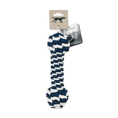 Tall Tails: Braided Bone, Navy 9 inch