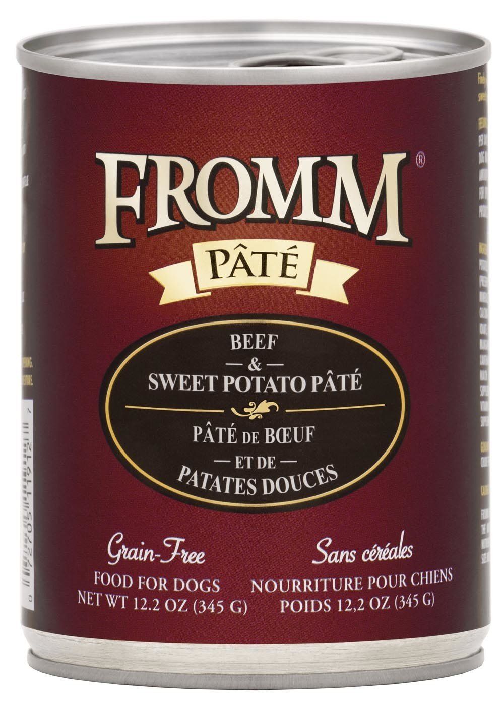 Fromm Grain Free Beef &amp; Sweet Potato Pate: Can, 12.2 oz