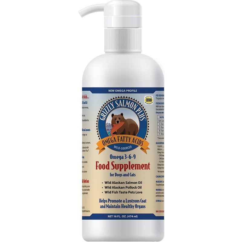 Grizzly Salmon Oil Plus:, 16 oz