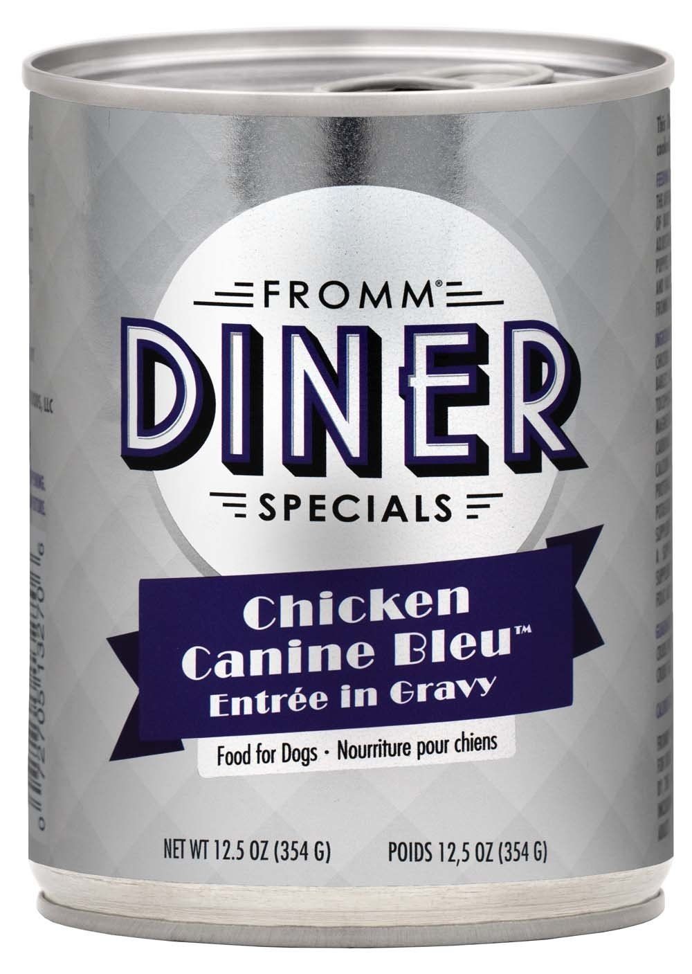 Fromm Diner Specials Chicken Canine Bleu Entree in Gravy: Can, 12.5 oz