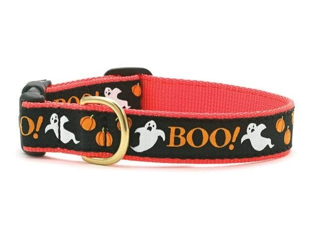 Boo! Halloween Collar: Wide, XL