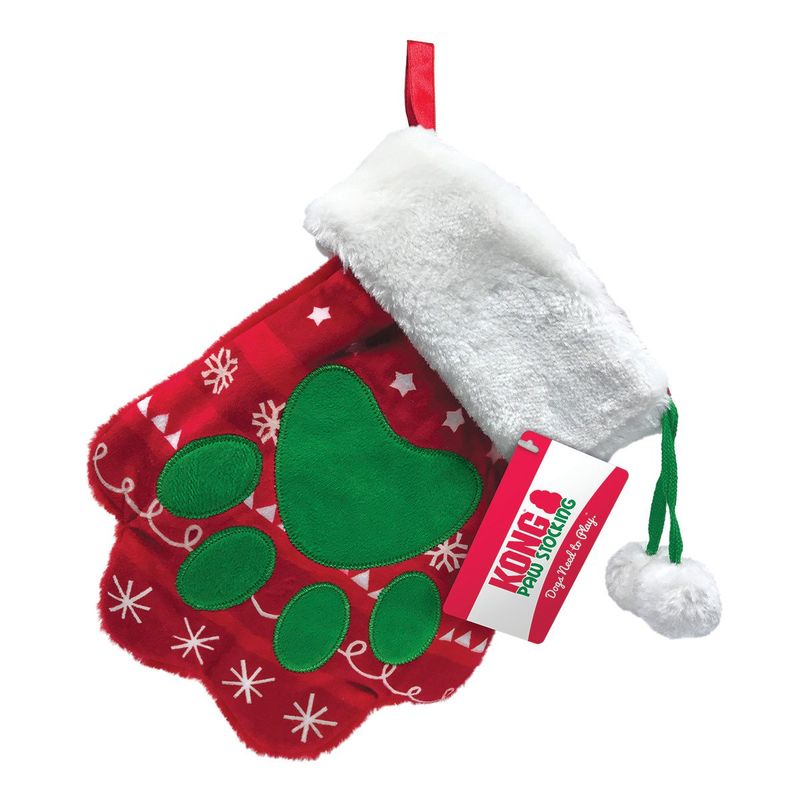 Kong Holiday Stocking: Paw Shaped, L