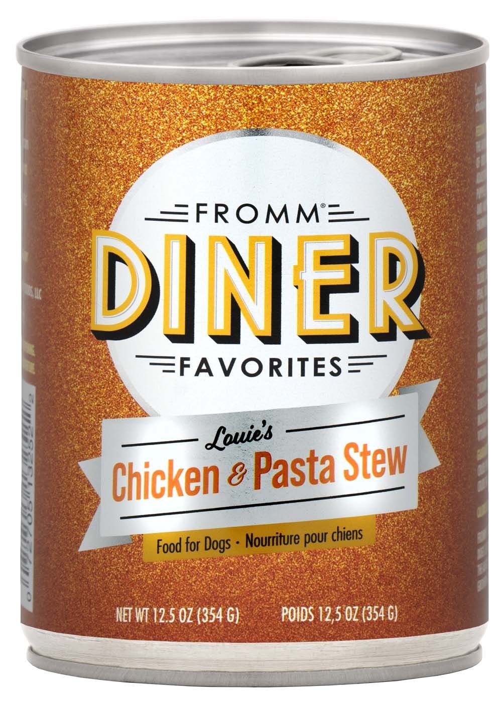 Fromm Diner Favorites Louie&#39;s Chicken &amp; Pasta Stew: Can, 12.5 oz