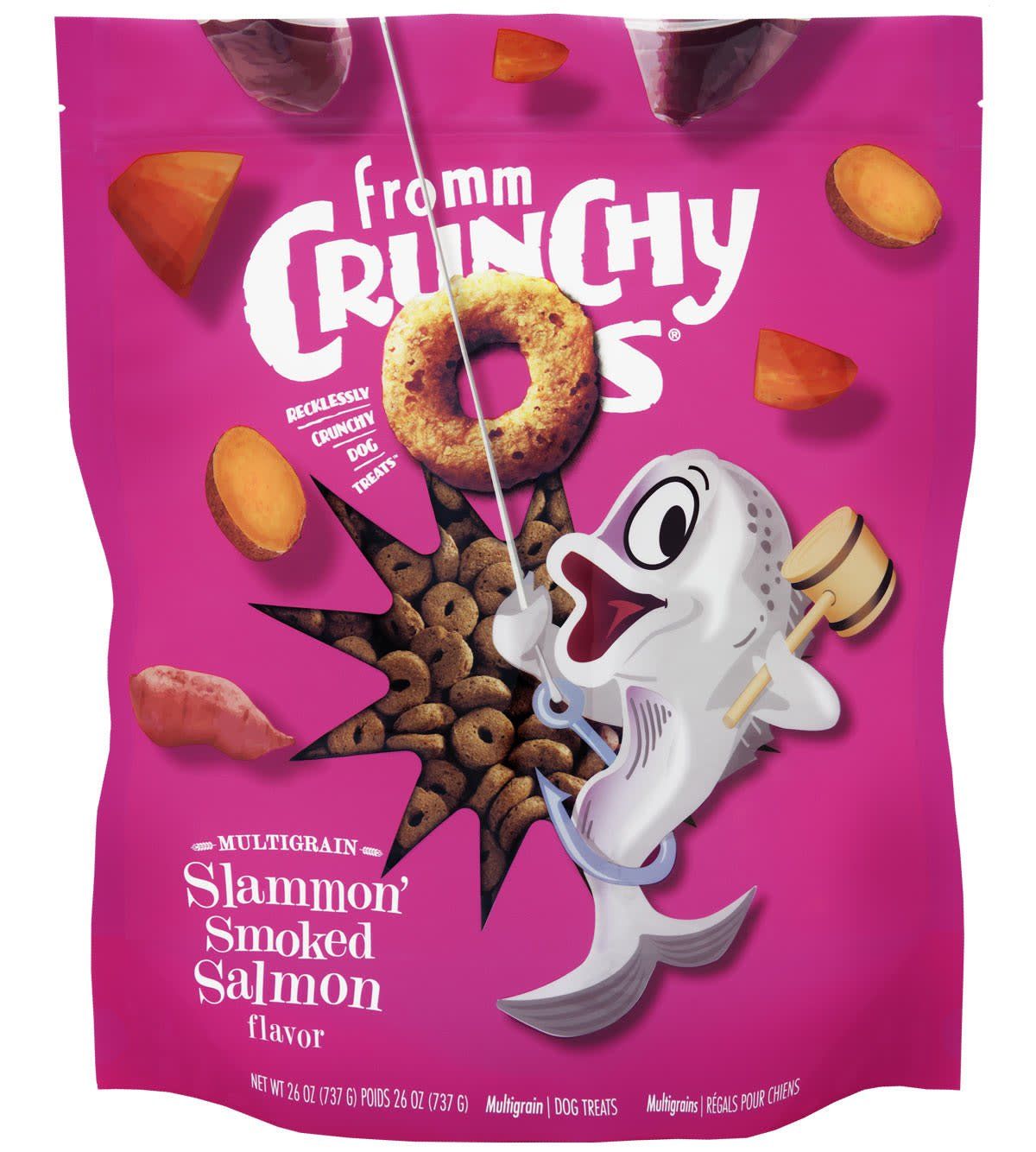Fromm Crunchy O&#39;s: Slammon&#39; Smoked Salmon, 26 oz