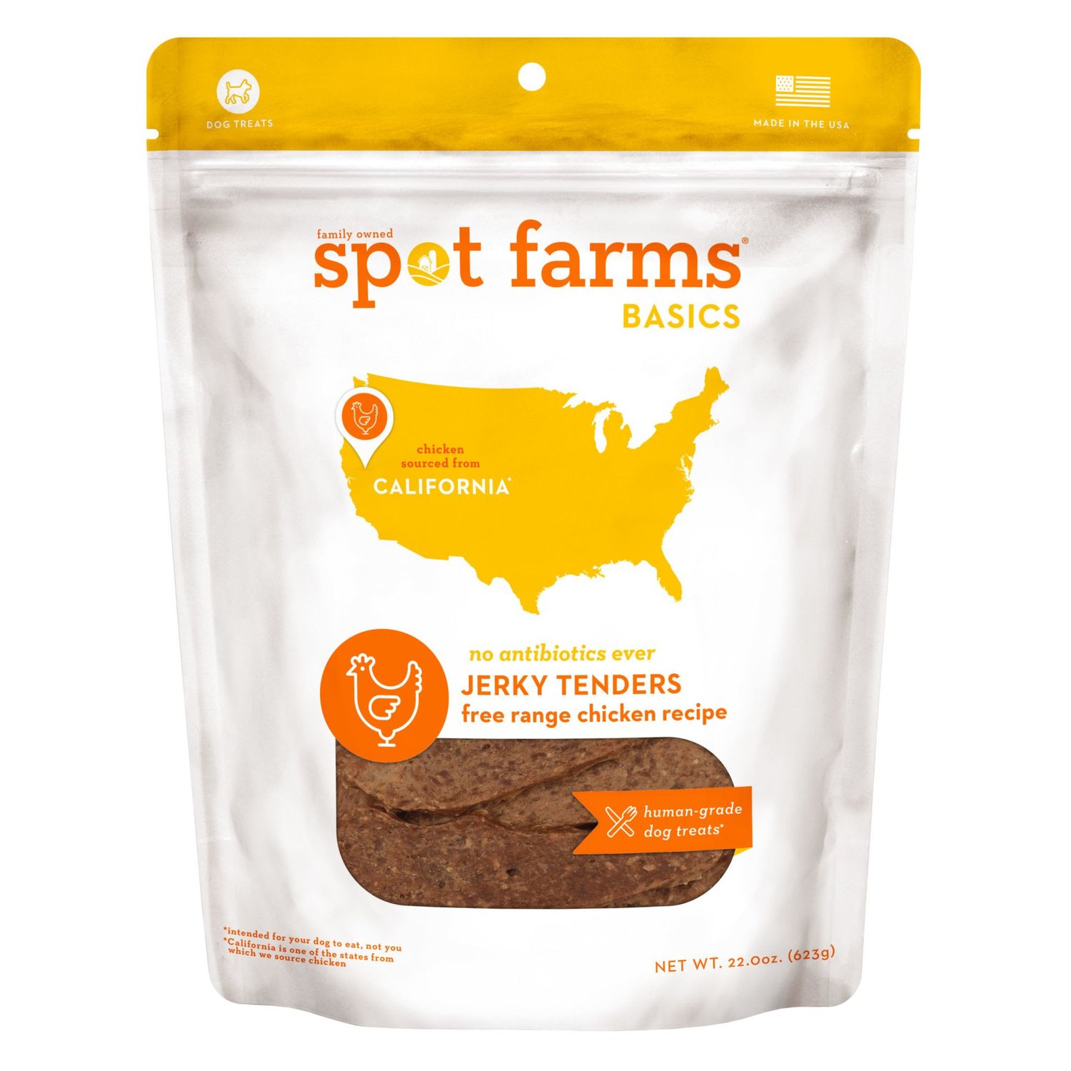 Spot Farms Basics: Chicken Jerky Tenders, 22oz