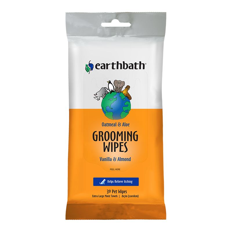 Earthbath Dog Wipes: Oatmeal &amp; Aloe, 30 wipes