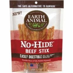 Earth Animal No Hide Stix Beef 10 pack
