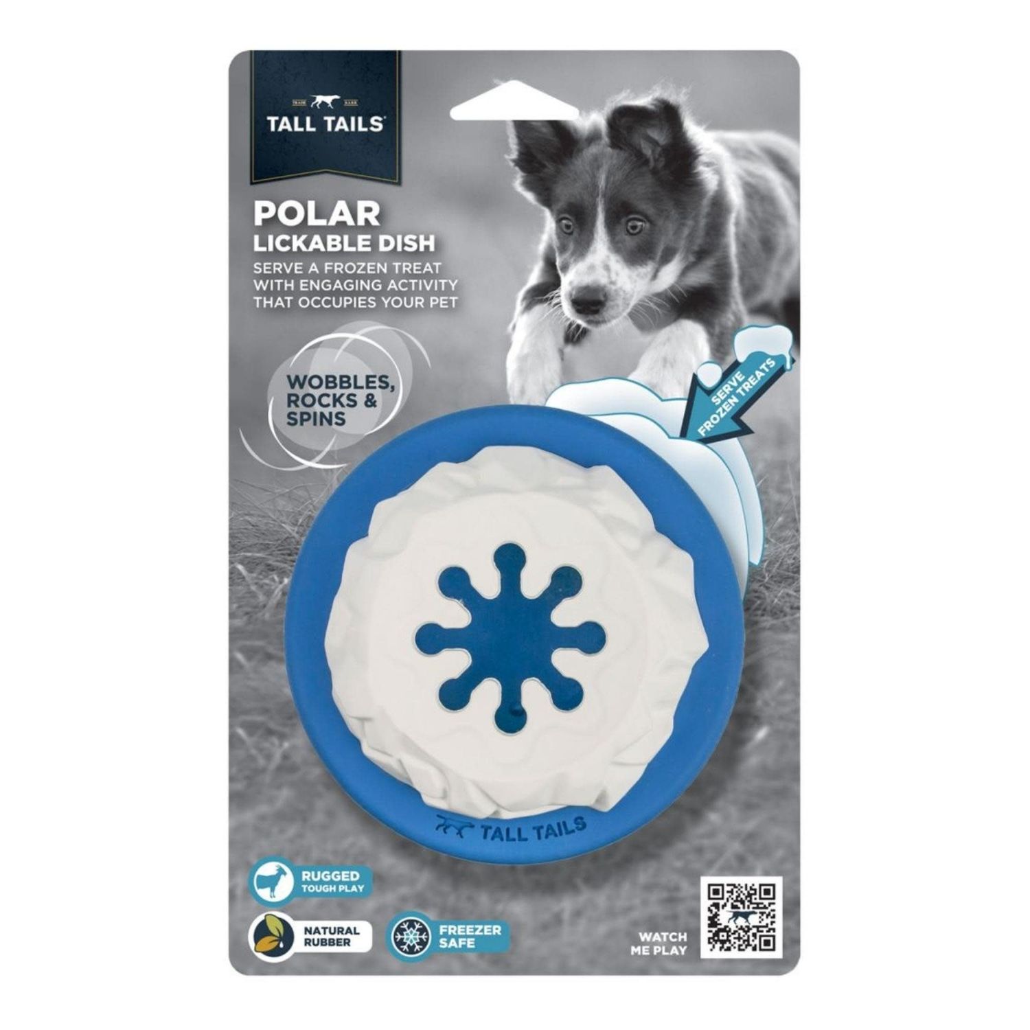 Tall Tails: Natural Rubber Polar Toy, 4 inch