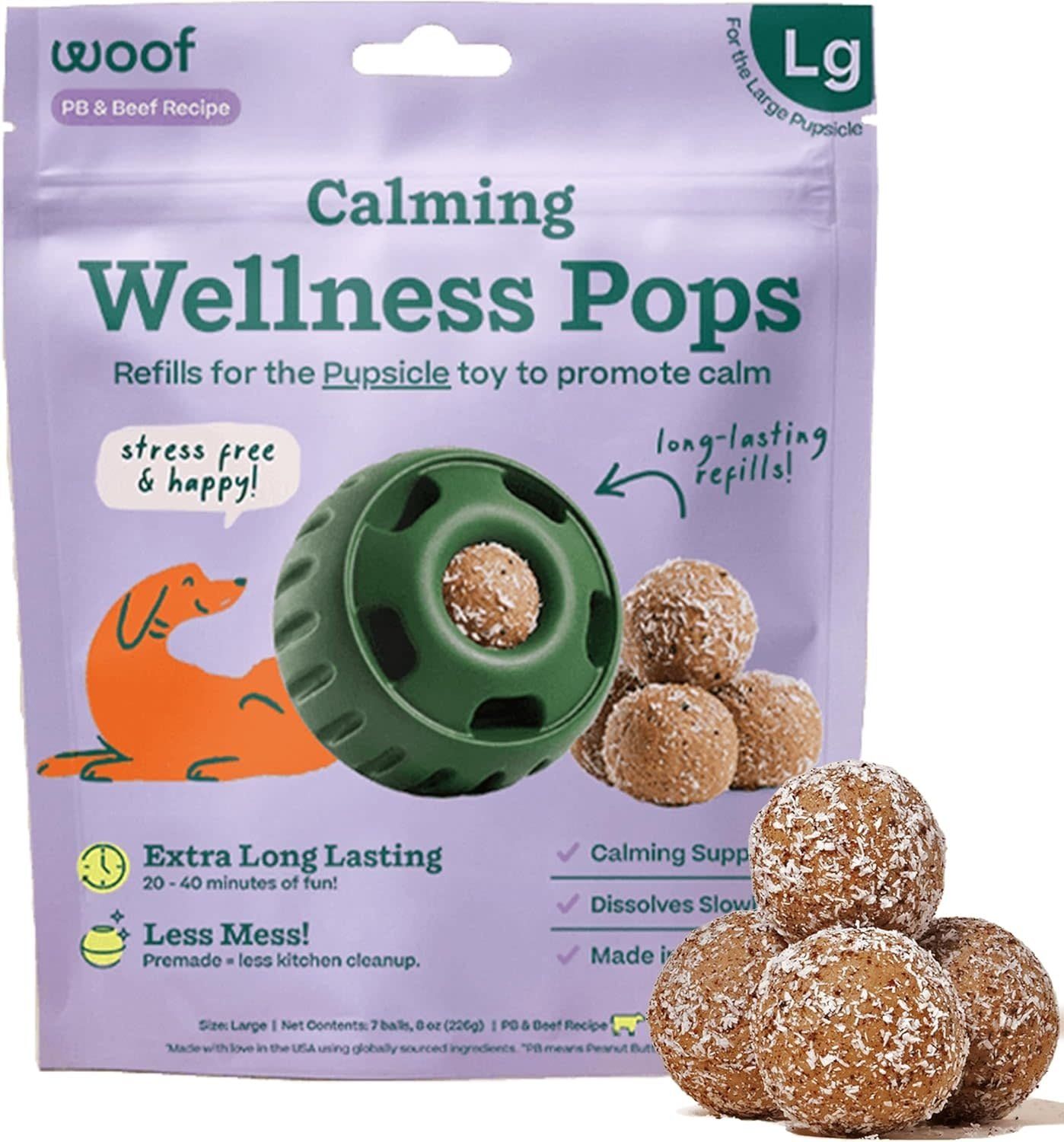 Woof Pupsicle Wellness Pops: Calming, L