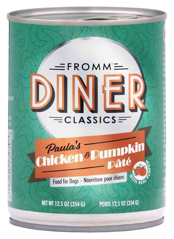 Fromm Diner Classics Paula&#39;s Chicken &amp; Pumpkin Pate: Can, 12.5 oz