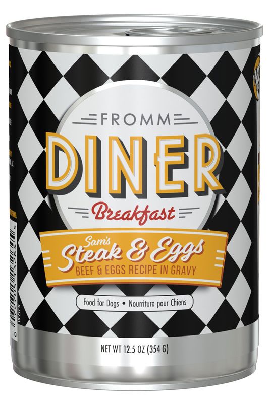 Fromm Diner Breakfast Sam&#39;s Steak &amp; Eggs in Gravy: Can, 12.5 oz