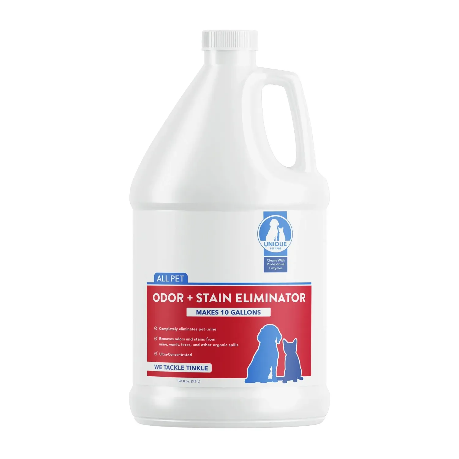 Unique Advanced Dog Odor and Stain Remover:  Concentrate, 1 Gallon