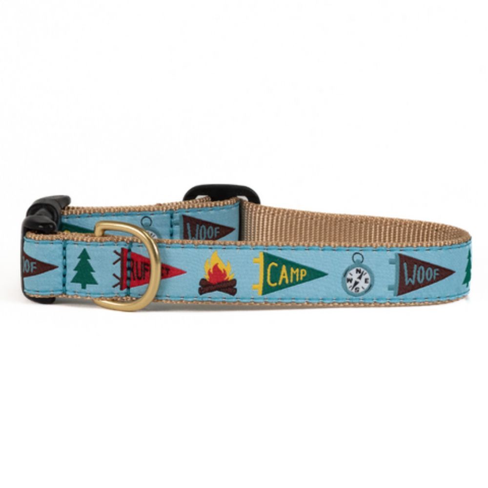 Camp Woof Collar: Narrow, S