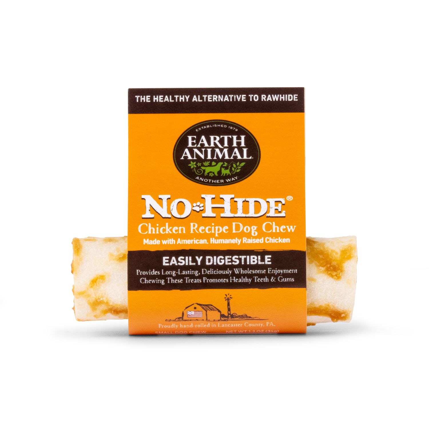 Earth Animal No Hide Chews: Chicken, Size: Small
