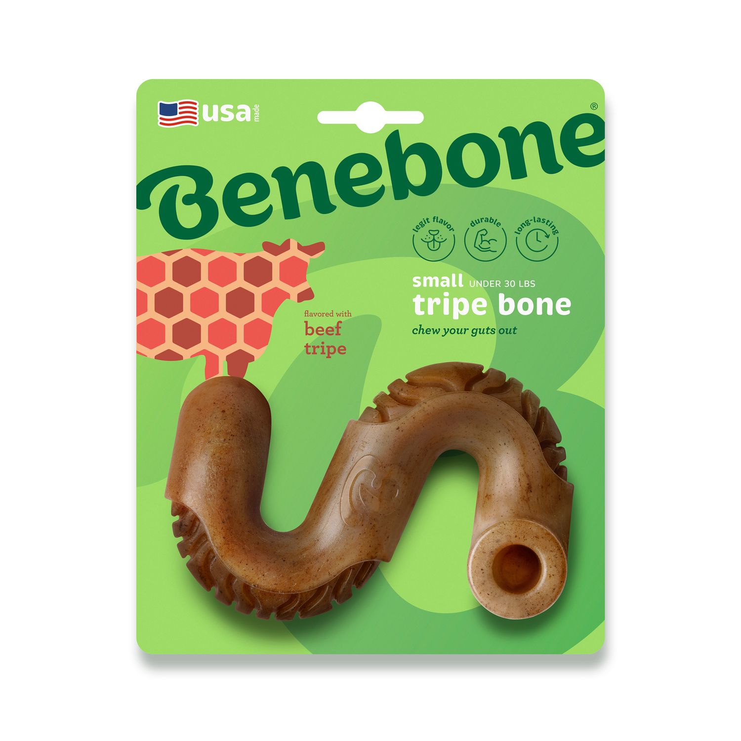 Benebone Tripe Bone Chew:, Size: Small