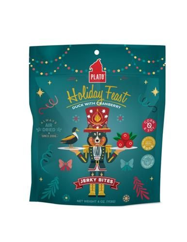 Plato Holiday Feast Duck &amp; Cranberry Jerky, 4 oz