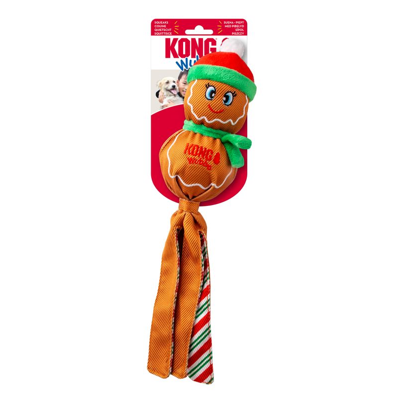 Kong Holiday Wubba: Gingerbread, L
