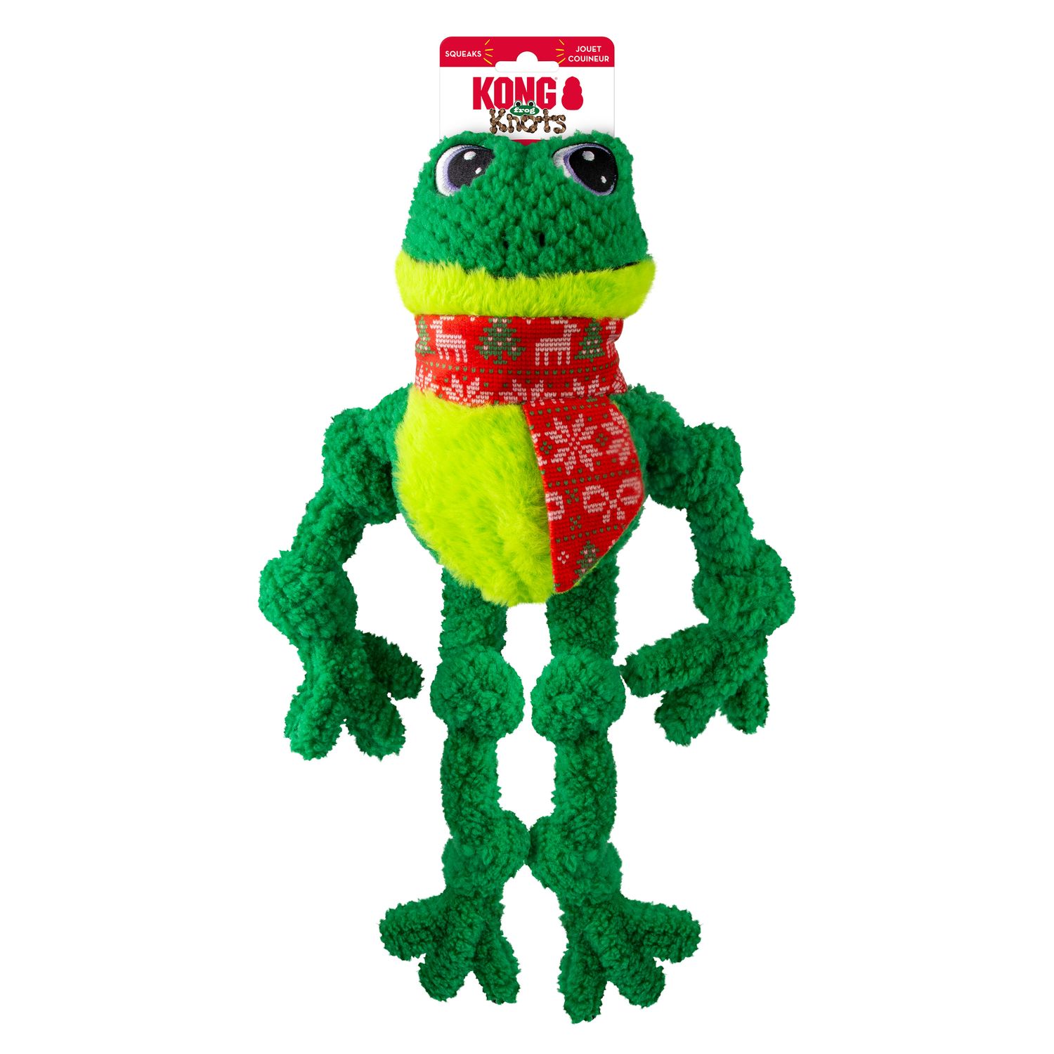 Kong Holiday Knot: Frog, L/XL