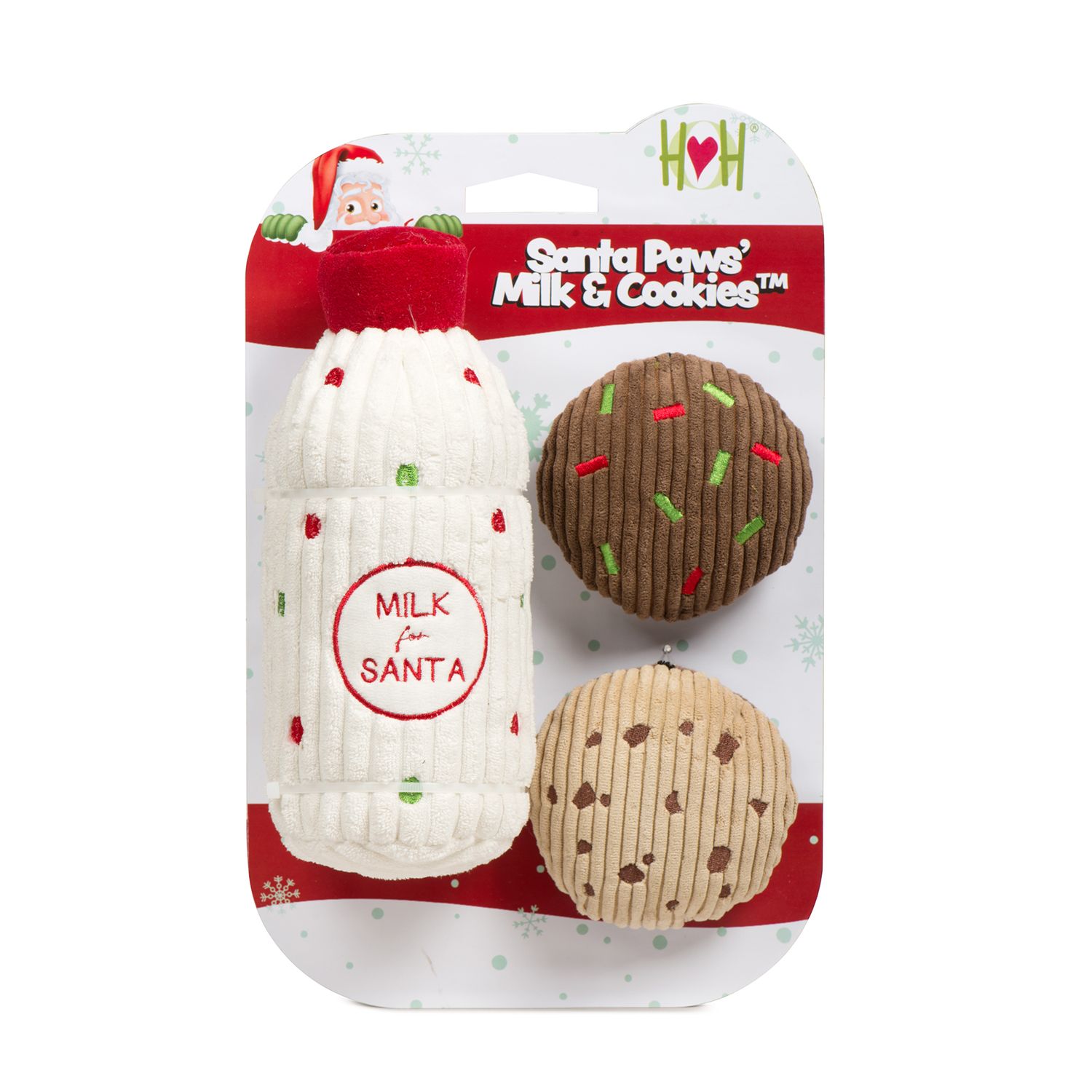 Holiday Hugglehounds: Santa Paws&#39; Milk &amp; Cookies, 3 pc gift pack
