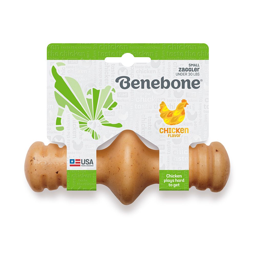 Benebone Zaggler Chew: Chicken, Size: Small