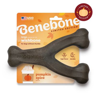 Benebone Wishbone Chew: Pumpkin Spice Large