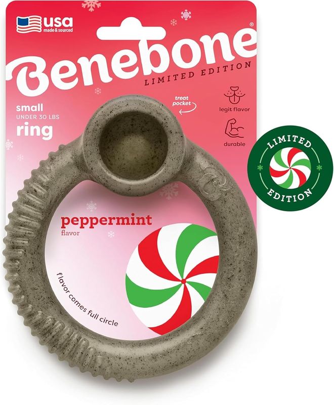 Benebone Ring Chew: Peppermint Small