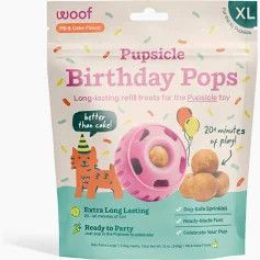 Woof Pupsicle B-Day Pops: PB &amp; Cake, XL