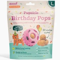 Woof Pupsicle B-Day Pops: PB &amp; Cake, L