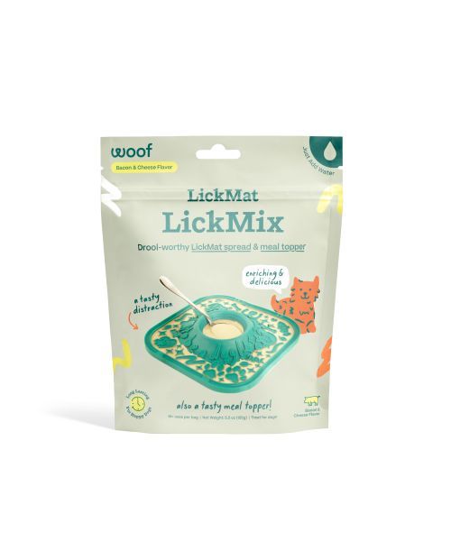 Woof Lickmat LickMix: Bacon &amp; Cheese, 5.5oz