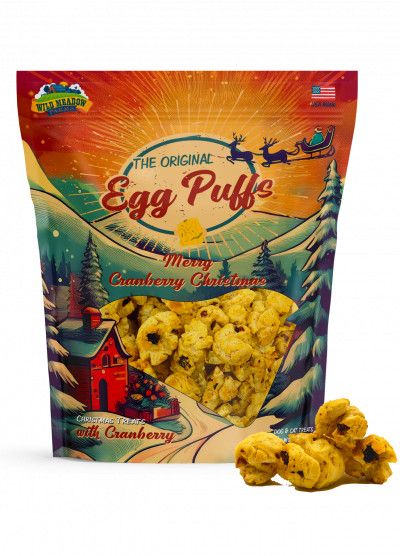 Wild Meadow Farms Holiday Egg Puffs: Cranberry, 1 oz
