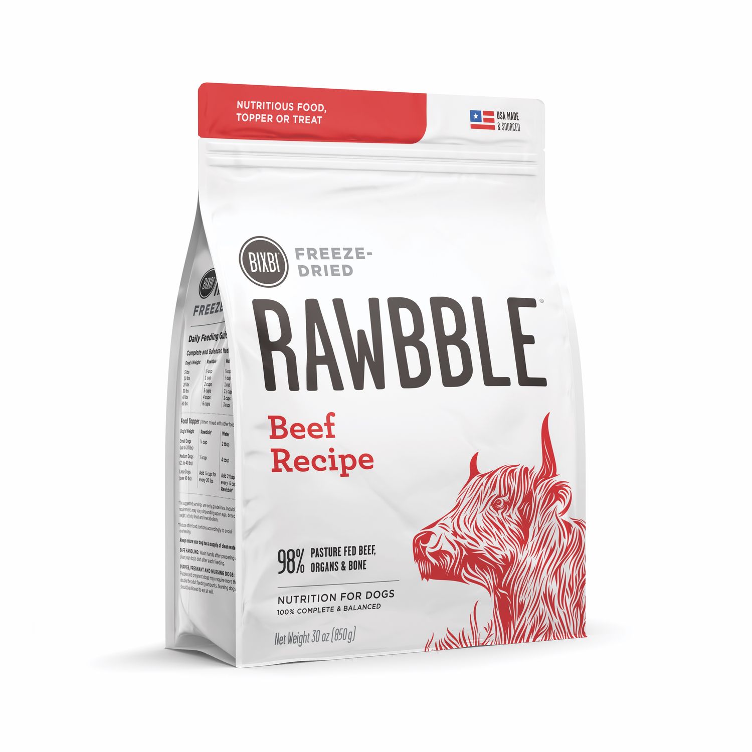 Bixbi Rawbble Freeze Dried: Beef, Size: 4.5 oz