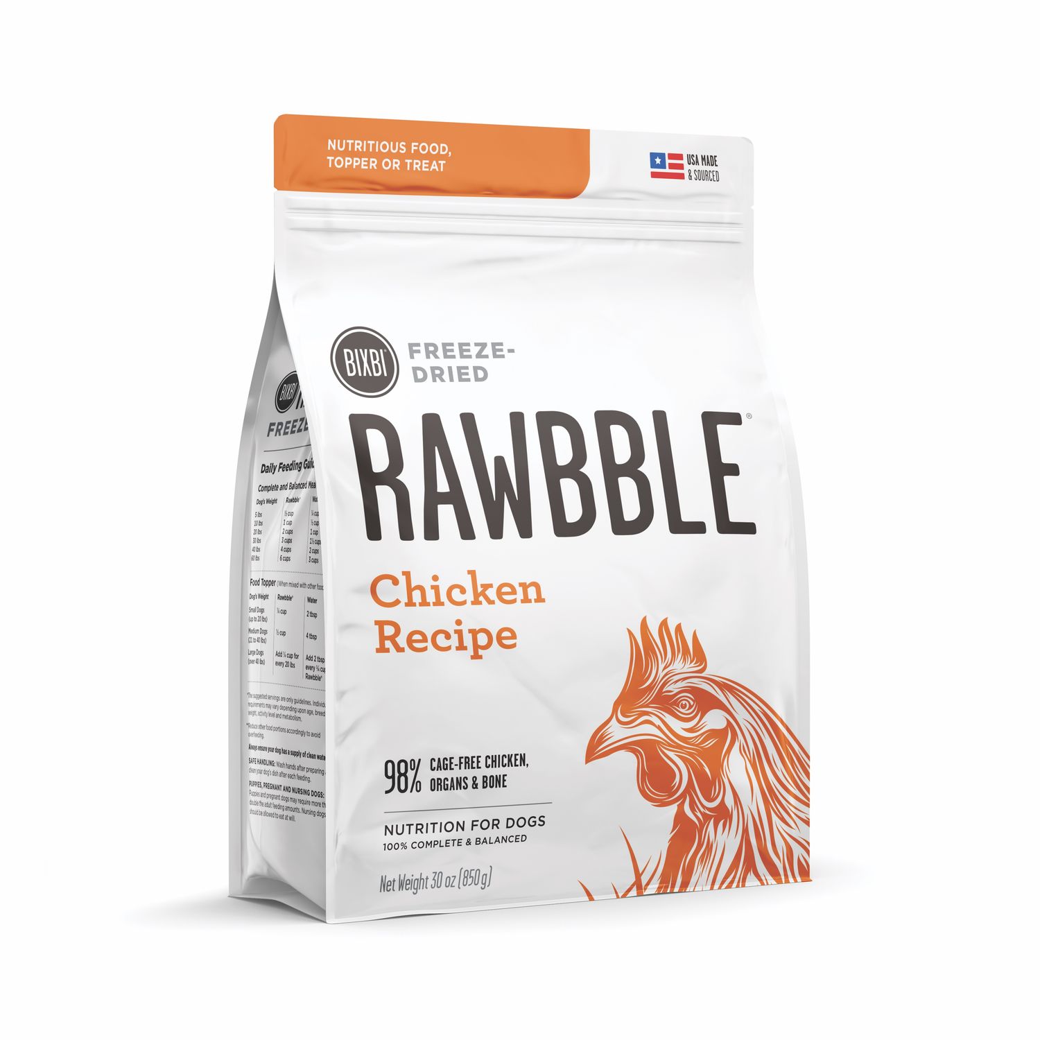 Bixbi Rawbble Freeze Dried: Chicken, Size: 4.5 oz