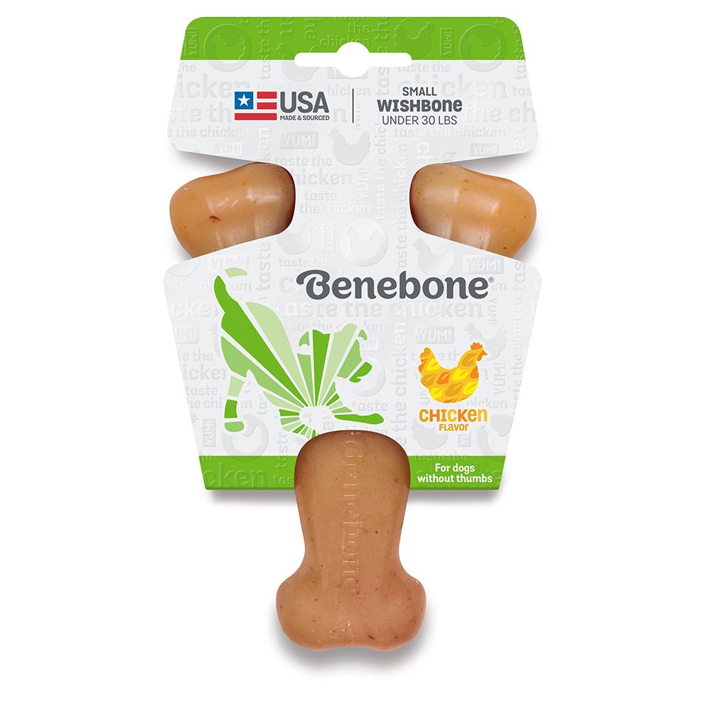 Benebone Wishbone Chew: Chicken, Size: Small