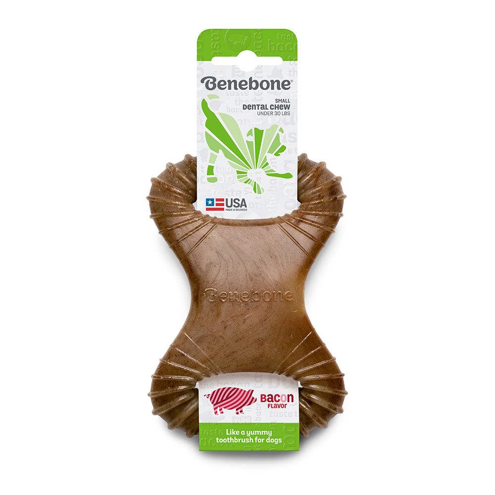 Benebone Dental Chew: Bacon, Size: Small