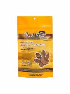 Real Meat Jerky Treats: Chicken &amp; Venison, Size: 4 oz