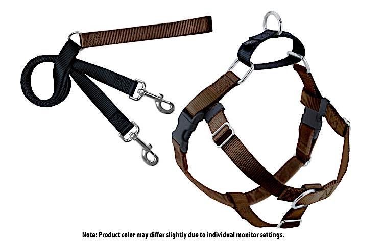 Freedom No-Pull Harness: Brown Freedom No-Pull Harness: Brown, Size: 1" Medium