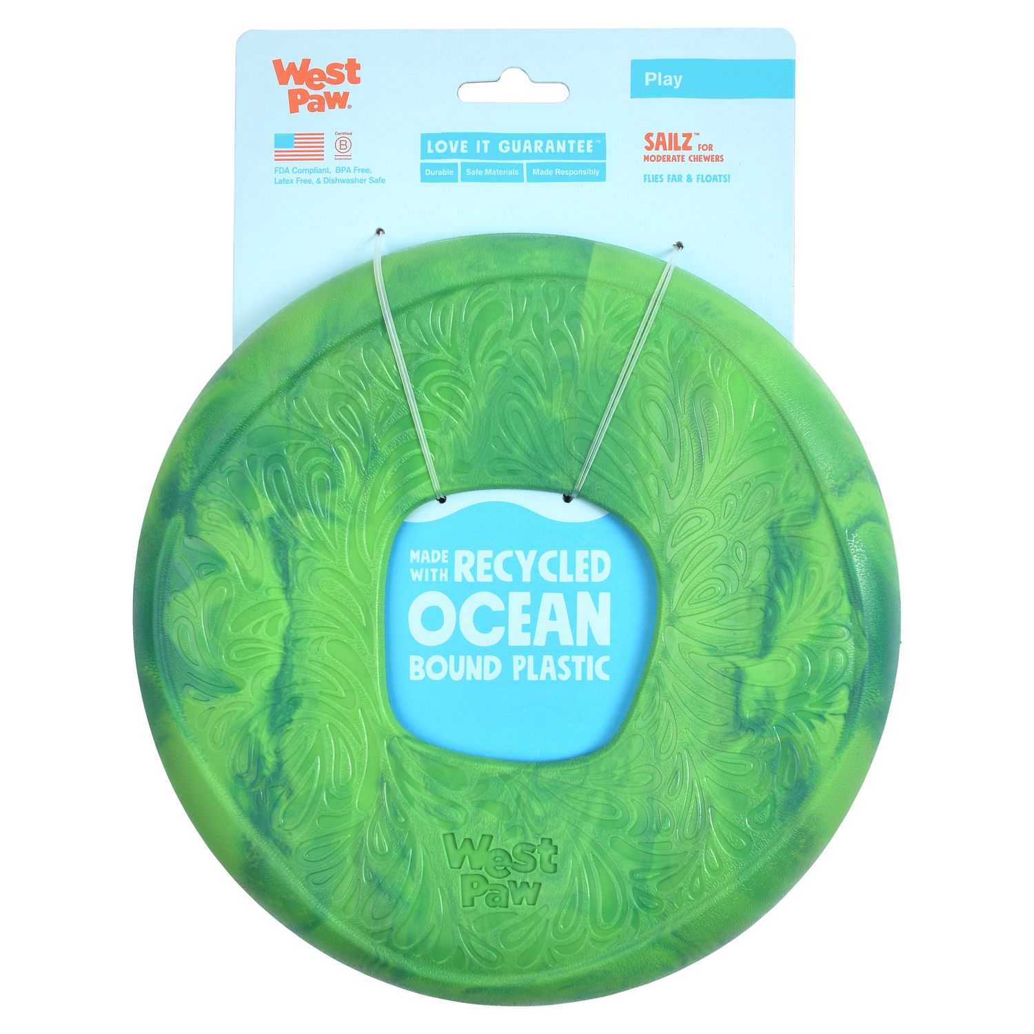 West Paw Seaflex Sailz , Color: Emerald
