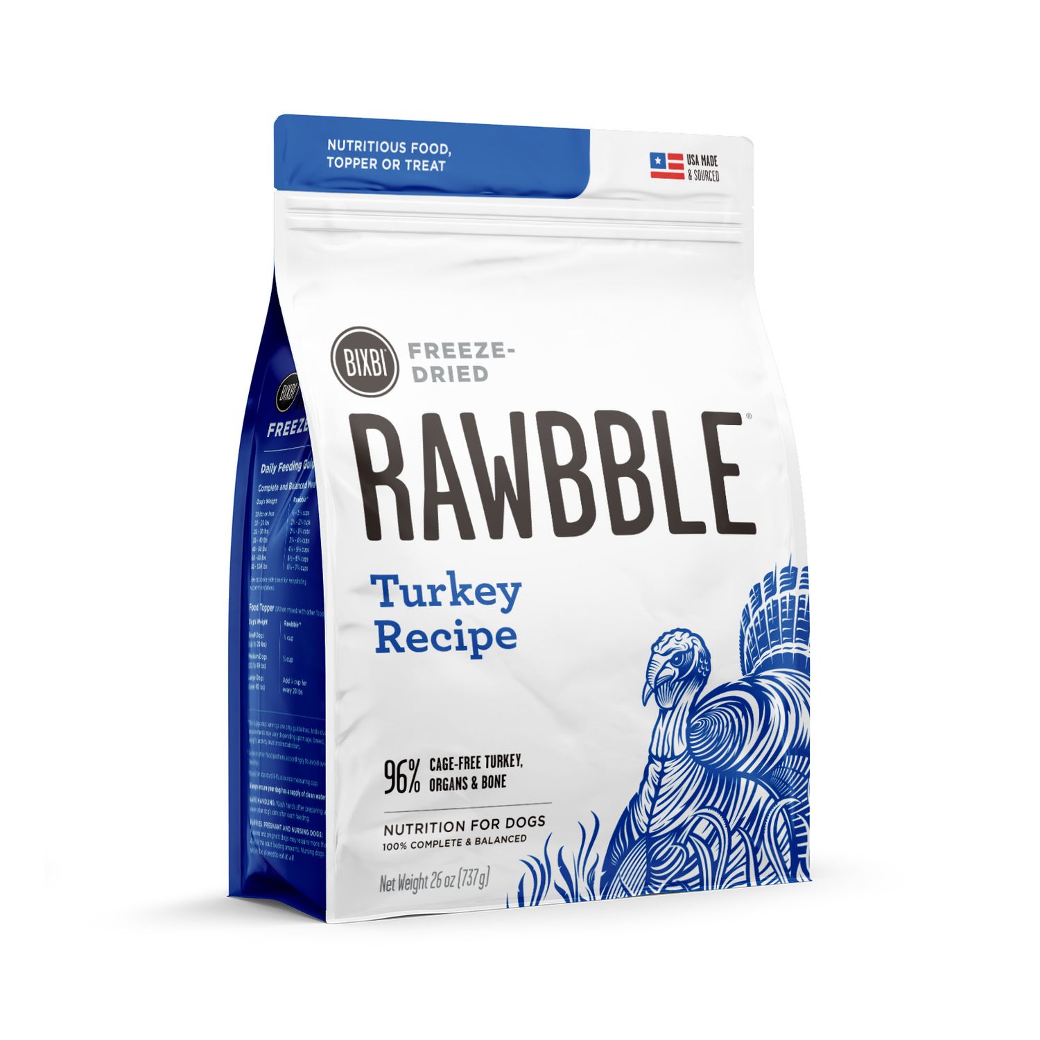 Bixbi Rawbble Freeze Dried: Turkey, Size: 4.5 oz