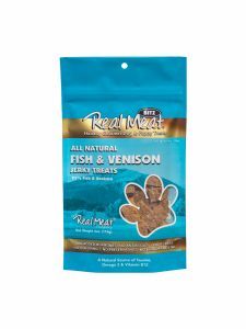 Real Meat Jerky Treats: Fish &amp; Venison, Size: 4 oz
